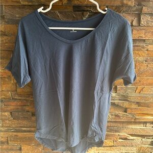 Manduka Navy Short Sleeve Tee